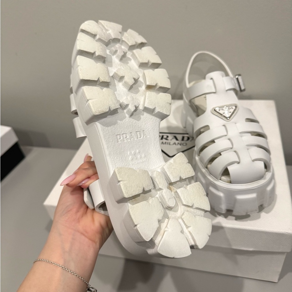 Prada Rubber Monolith sandals - Picture 11 of 15